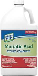 Klean Strip GKGM75006 Safer Muriatic Acid, Liquid, Slight Pungent, Pungent, 1 gal, Can, Pack of 4