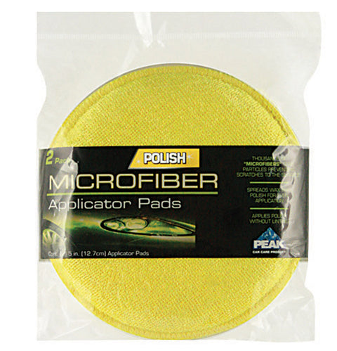 Peak 5 in. L x 5 in. W Microfiber Auto Cleaning Cloth 2 pk
