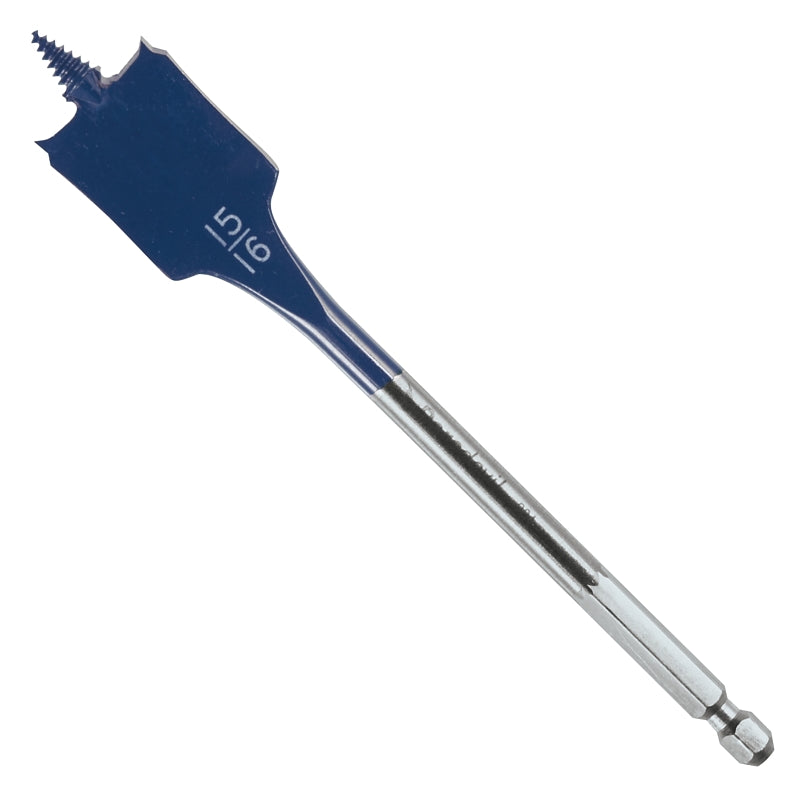 Bosch Daredevil DSB1012 Spade Drill Bit, 15/16 in Dia, 6 in OAL, 1/4 i ...