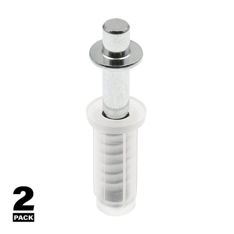 Prime-Line N 6700 Door Pivot, 3/8 in Dia Base, 1 in H Base, Plastic