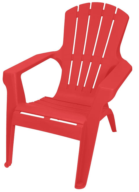 Gracious Living Adirondack II 11610-26ADI Adirondack Chair, 35-1/4 in D, 33-1/2 in H, Resin Seat, Red Explosion Frame