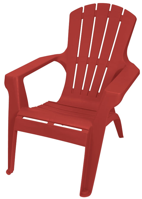 Gracious Living Adirondack II 11482-26ADI Adirondack Chair, 35-1/4 in D, 33-1/2 in H, Resin Seat, Crimson Red Frame