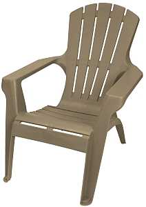 Gracious Living Adirondack II 11663-26ADI Adirondack Chair, 35-1/4 in D, 33-1/2 in H, Resin Seat, Woodland Brown Frame