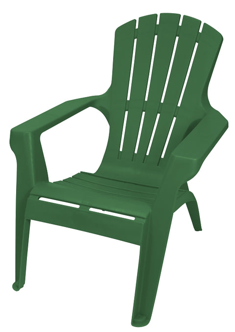 Gracious Living Adirondack II 11168-26ADI Adirondack Chair, 35-1/4 in D, 33-1/2 in H, Resin Seat, Hunter Green Frame