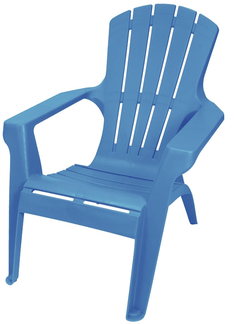Gracious Living Adirondack II 11612-26ADI Adirondack Chair, 35-1/4 in D, 33-1/2 in H, Resin Seat, Blue Heaven Frame