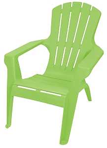Gracious Living Adirondack II 11547-26ADI Adirondack Chair, 33-1/2 in H, Resin Seat, Tender Shoots Green Frame