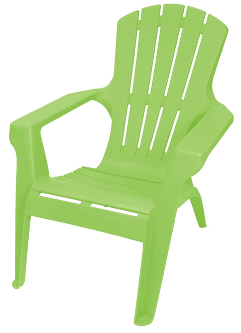 Gracious Living Adirondack II 11547-26ADI Adirondack Chair, 33-1/2 in H, Resin Seat, Tender Shoots Green Frame