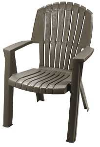 Gracious Living 11075-16 High-Back Chair, Woodland Brown