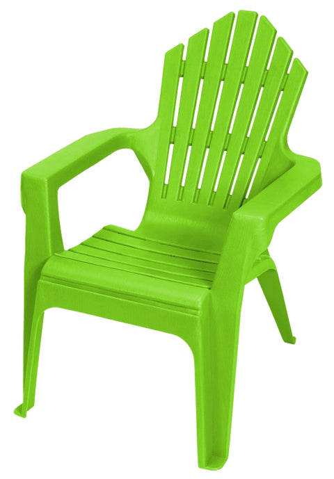 Gracious Living Kiddie Adirondack 11346-20PDQ Adirondack Chair, Resin Seat, Resin Frame, Tender Shoots Green Frame