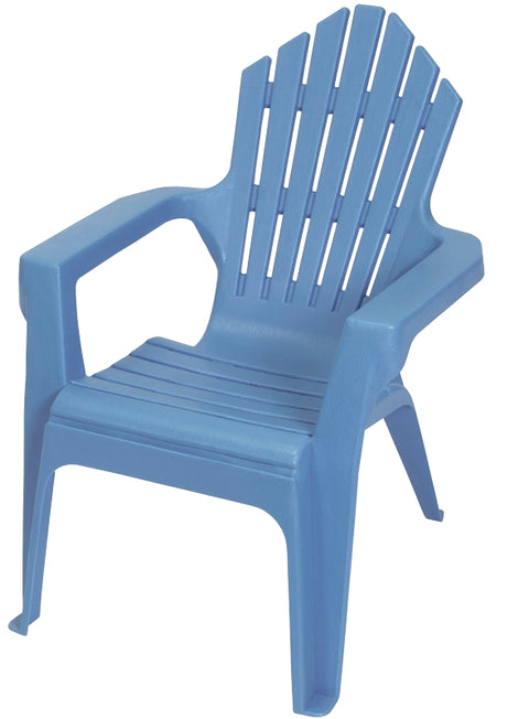 Gracious Living Kiddie Adirondack 11347-20PDQ Adirondack Chair, Resin Seat, Resin Frame, Blue Heaven Frame