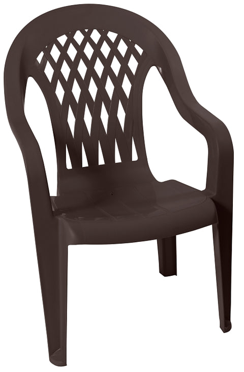 Gracious Living 11215-32 High-Back Chair, Resin