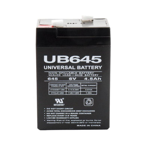 Universal Power Group UB645k 4.5 Ah 6 V Lead Acid Battery, Pack of 2