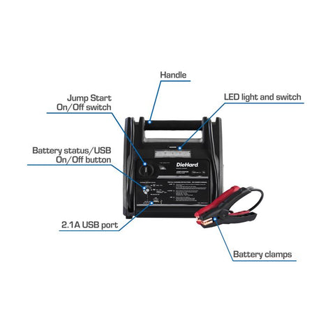 DieHard Automatic 12 V 750 amps Battery Jump Starter