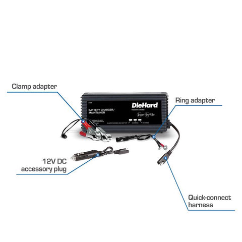 DieHard Automatic 12 V 2 amps Battery Charger/Maintainer