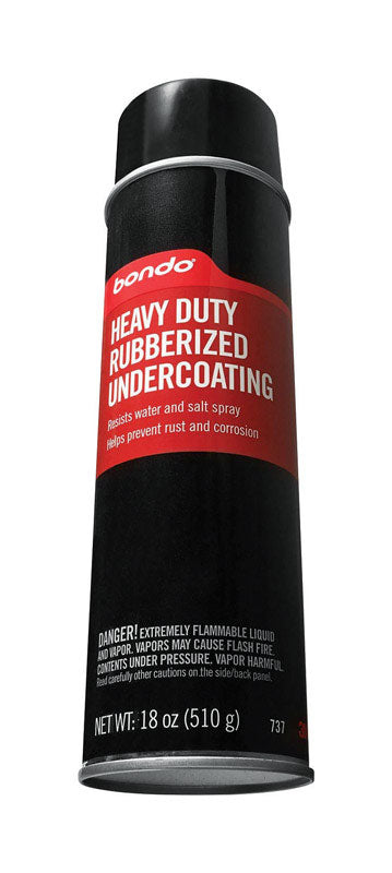Bondo Rubber Coating 18 oz. Black Spray Can