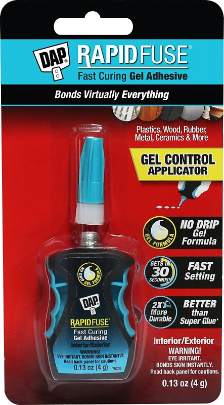DAP RapidFuse 7079800179 Fast Curing Gel with Gel Control Applicator, Clear, Pack of 6