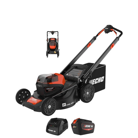 Echo eFORCE DLM-2100SPC2 Lawn Mower, Battery Included, 252 W-hr, 56 V, 70 min Battery Run
