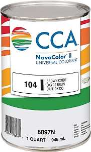 CCA NovoColor II Series 076.008897N.005 Universal Colorant, Brown, Liquid, 1 qt