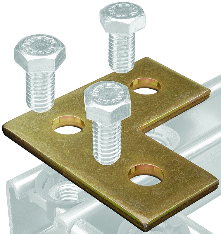 SuperStrut 200 ZAB219-10 Right Angle Corner Bracket, Steel, Gold, Galv ...