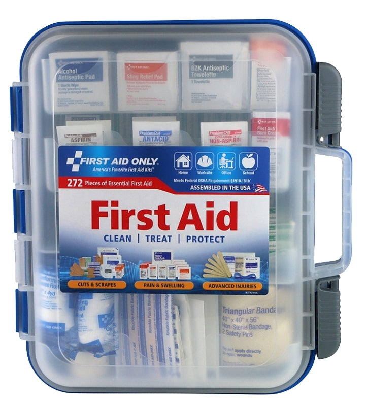 First Aid Only 91300 First Aid Kit, 272-Piece, Multi-Color – Shell ...