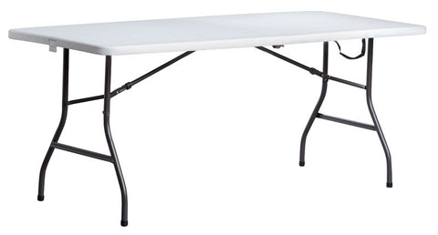 Living Accents 29-1/4 in. H x 30 in. W x 72 in. L Rectangular Fold-in-Half Table
