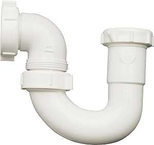 Plumb Pak PP951PVC S-Trap, 1-1/2 in, IPS, Plastic, White, SCH 40 Schedule