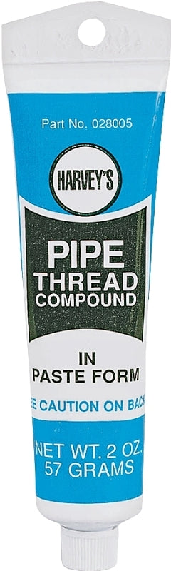 Harvey 28005-144 Pipe Thread Compound, 2 oz Tube, Thick Paste, Pack of 12