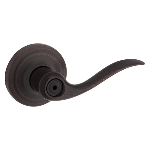 Kwikset Signature Series 730TNL 11P 6AL RCS Privacy Lever, Thumbturn Lock, Venetian Bronze, Zinc, Residential, 2 Grade