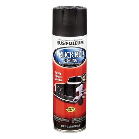 Rust-Oleum Automotive Flat/Matte Black Truck Bed Coating 15 oz, Pack of 6