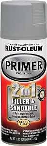Rust-Oleum 260510 Spray Primer, Oil Base, Gray, 12 oz