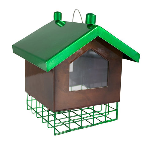 Heath 21705 Suet Cage Bird Feeder, Flipside, Steel
