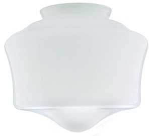 Westinghouse 8557800 Light Shade, 7-1/4 in Dia, Schoolhouse, Glass, White, Pack of 6