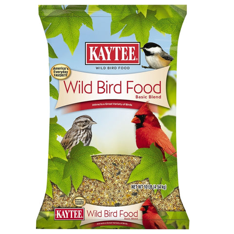 Kaytee Basic Blend Songbird Grain Products Wild Bird Food 10 lb, Pack of 4