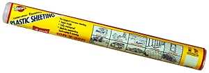 Warp's 4CH10 Poly Film, 25 ft L, 10 ft W, Clear, Pack of 4