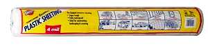 Warp's 4CH15 Poly Film, 25 ft L, 15 ft W, Clear, Pack of 4