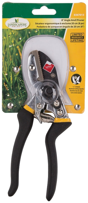 Landscapers Select GP1005 Pruning Shear, 1/2 in Cutting Capacity, Steel Blade, Aluminum Handle, Cushion Grip Handle