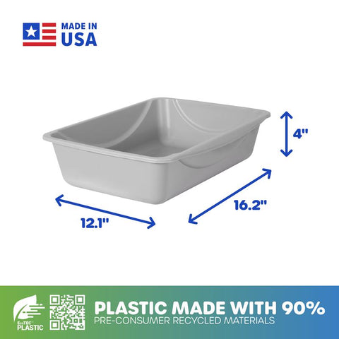 Petmate Plastic Assorted Litter Pan 1 pk