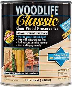 Wolman 00902 Preservative, Clear, Liquid, 1 qt, Can