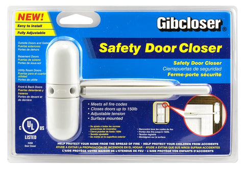 Gibcloser USA KC10HD CLO Door Closer, Automatic, Zinc Alloy, Painted, 150 lb, 4-1/4 in Mounting Hole Distance