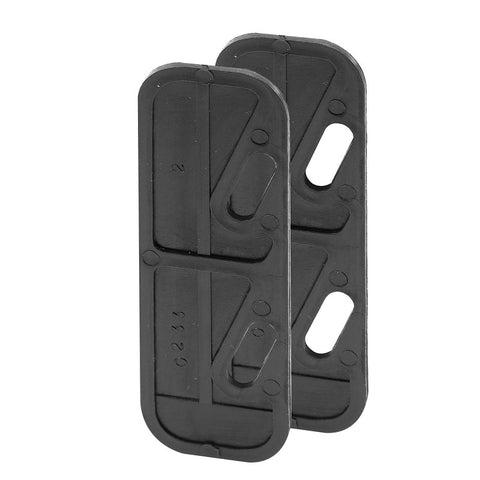Prime-Line K 5004 Strike Plate, Black, Aluminum
