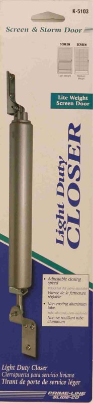 Prime-Line K 5103 Pneumatic Door Closer, 9 in L, Aluminum