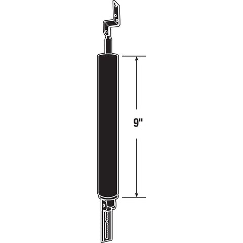 Prime-Line K 5104 Pneumatic Door Closer, Black, 9 in L, Aluminum