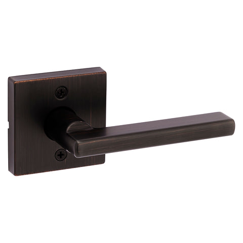 Kwikset Signature Series 154HFL SQT 11P Passage Lever, Non-Locking Lock, Venetian Bronze, Halifax Lever Handle, Zinc