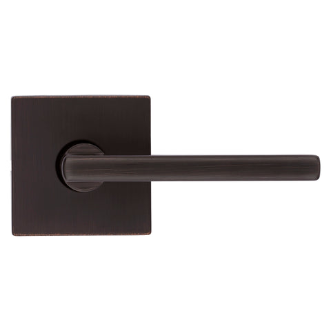 Kwikset Signature Series 154HFL SQT 11P Passage Lever, Non-Locking Lock, Venetian Bronze, Halifax Lever Handle, Zinc