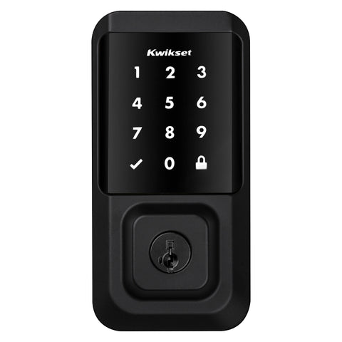 Kwikset Halo Series 939 WIFI TSCR 514 Electronic Deadbolt, Matte Black, Residential, AAA Grade, Zinc, Keypad Included