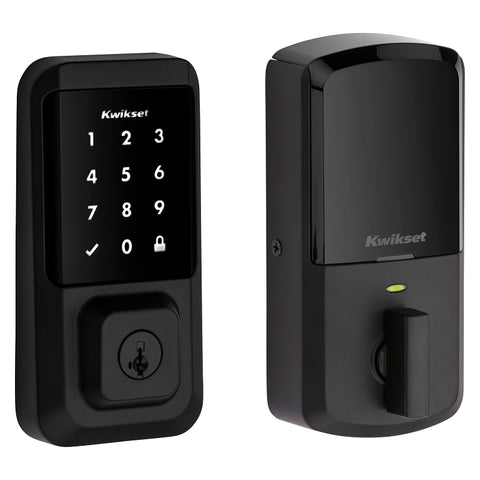 Kwikset Halo Series 939 WIFI TSCR 514 Electronic Deadbolt, Matte Black, Residential, AAA Grade, Zinc, ADA Compliant