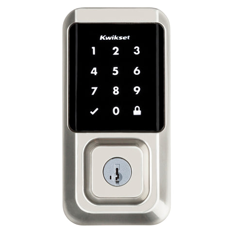 Kwikset Halo Series 939 WIFI TSCR 15 Electronic Deadbolt, Satin Nickel, Residential, AAA Grade, Zinc, ADA Compliant