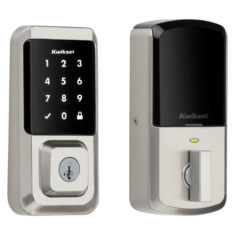 Kwikset Halo Series 939 WIFI TSCR 15 Electronic Deadbolt, Satin Nickel, Residential, AAA Grade, Zinc, ADA Compliant