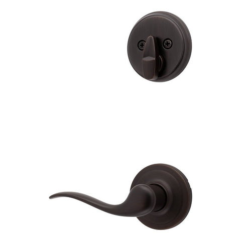 Kwikset 966TNL RH 11P V1 UNIV Deadbolt Interior Pack, 2 Grade, Turnpiece Lock, Keyed Key, Zinc, Venetian Bronze