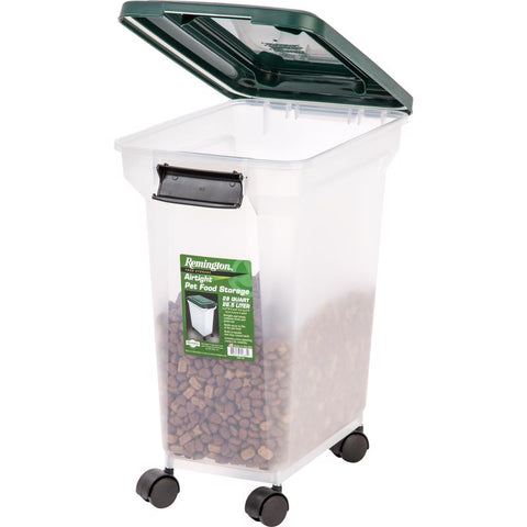 Remington Green Plastic 28 qt Pet Food Container For All Animals, Pack of 6